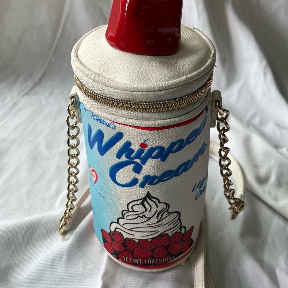 Betsey Johnson Kitsch Whipped Cream Novelty Crossbody Bag